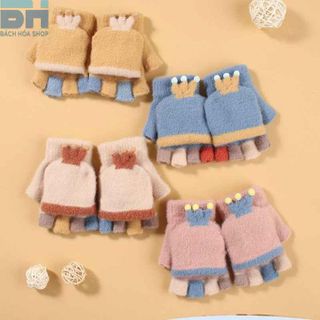 GANG TAY LEN DỆT KIM, THOÁNG KHÍ, KHÁNG KHUẨN, HỌA TIẾT HOẠT HÌNH DỄ THƯƠNG - BH KIDS