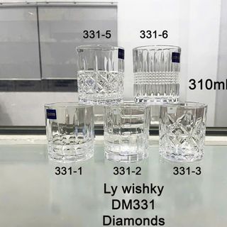 BỘ 6 LY THUỶ TINH WISHKY 310ML DIAMONDS DM331 (T12)
