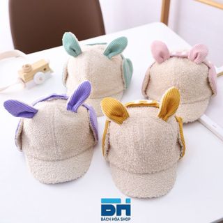 MŨ LEN HÌNH TAI THỎ DỄ THƯƠNG, NGỘ NGHĨNH CHO BÉ TỪ 2 ĐẾN 5 TUỔI - BH KIDS