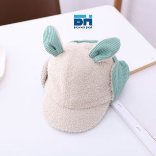 MŨ LEN HÌNH TAI THỎ DỄ THƯƠNG, NGỘ NGHĨNH CHO BÉ TỪ 2 ĐẾN 5 TUỔI - BH KIDS