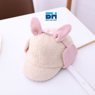 MŨ LEN HÌNH TAI THỎ DỄ THƯƠNG, NGỘ NGHĨNH CHO BÉ TỪ 2 ĐẾN 5 TUỔI - BH KIDS