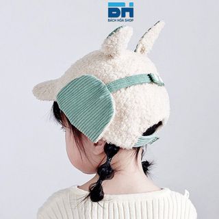 MŨ LEN HÌNH TAI THỎ DỄ THƯƠNG, NGỘ NGHĨNH CHO BÉ TỪ 2 ĐẾN 5 TUỔI - BH KIDS
