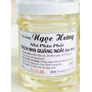 Đường Mạch Nha ( Đường Glucose, Maltose Syrup ) Quảng Ngãi Ngọc Hưng hủ 1kg Túi 10 hủ