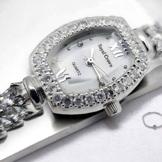 ĐỒNG HỒ NỮ CAO CẤP RODAL CROWN MẶT BẦU ĐÍNH ĐÁ CZ MINI