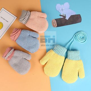 GĂNG TAY LEN DỆT KIM HÌNH TRÁI DỨA DỄ THƯƠNG (DÀNH CHO BÉ TỪ 1-5 TUỔI) - BÁCH HÓA SHOP