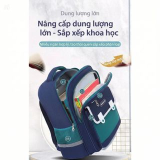 BALO HỌC SINH TIỂU HỌC BOOMHEART CHỐNG THẤM NƯỚC, SIÊU NHẸ GIẢM GÁNH NẶNG, SỨC CHỨA LỚN CH194
