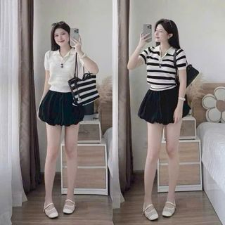 Áo Len Dệt Mát Mẻ Dành Cho Phái Đẹp - Chất Thun Len Dệt Lưới Nhỏ