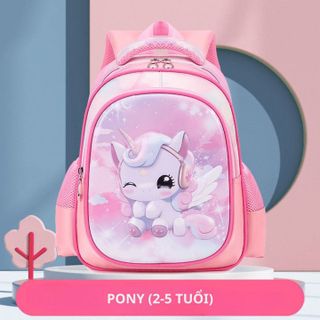 BALO MẪU GIÁO CHỐNG THẤM NƯỚC BH KIDS, HOẠT HÌNH 3D - HÌNH QUẢ BÓNG, PHI HÀNH GIA, NÀNG TIÊN CÁ, NGỰA PONY HỒNG - CH193