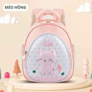 BALO MẪU GIÁO CHỐNG THẤM NƯỚC BH KIDS, HOẠT HÌNH 3D - CAPYBARA, LABUBU, MÈO HỒNG CHO BÉ - CH192