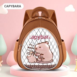 BALO MẪU GIÁO CHỐNG THẤM NƯỚC BH KIDS, HOẠT HÌNH 3D - CAPYBARA, LABUBU, MÈO HỒNG CHO BÉ - CH192