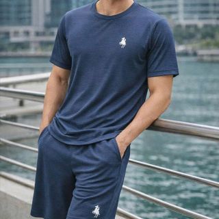 BỘ QUẦN ÁO THỂ THAO NAM THÔNG HƠI THÊU NGỰA CAO CẤP