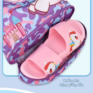 TÚI ĐỰNG ĐỒ BƠI, ĐỒ THỂ THAO BH KIDS, CÓ NGĂN KHÔ VÀ ƯỚT RIÊNG BIỆT, NGĂN ĐỂ GIÀY, KÍNH, HỌA TIẾT HOẠT HÌNH CH176 - BH KIDS