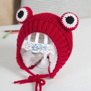 MŨ LEN DỆT KIM HÌNH ẾCH CON XINH XẮN (DÀNH CHO BÉ TỪ 6 - 36 THÁNG TUỔI) - BÁCH HÓA SHOP