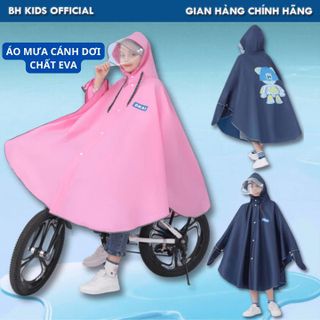 ÁO MƯA CÁNH DƠI CÓ KHÓA KÉO BH KIDS, CHẤT LIỆU EVA THÂN THIỆN MÔI TRƯỜNG, CÓ KÍNH CHE MẶT, CHỐNG MƯA, BỤI BẨN CH174 - BH KIDS