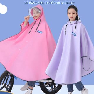 ÁO MƯA CÁNH DƠI CÓ KHÓA KÉO BH KIDS, CHẤT LIỆU EVA THÂN THIỆN MÔI TRƯỜNG, CÓ KÍNH CHE MẶT, CHỐNG MƯA, BỤI BẨN CH174 - BH KIDS