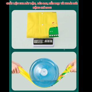 ÁO MƯA CHO BÉ TỪ 3-10 TUỔI BH KIDS, CHẤT LIỆU EVA THÂN THIỆN MÔI TRƯỜNG, CHỐNG THẤM TUYỆT ĐỐI, DÀY DẶN - CH172