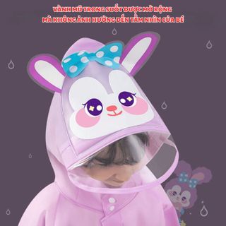 ÁO MƯA CHO BÉ TỪ 3-10 TUỔI BH KIDS, CHẤT LIỆU EVA THÂN THIỆN MÔI TRƯỜNG, CHỐNG THẤM TUYỆT ĐỐI, DÀY DẶN - CH172