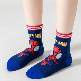 COMBO 5 ĐÔI TẤT, VỚ SIÊU NHÂN NHỆN, CHẤT LIỆU 100% COTTON, THOÁNG KHÍ, KHÁNG KHUẨN, CHO BÉ  3-10 TUỔI CH169 - BH KIDS