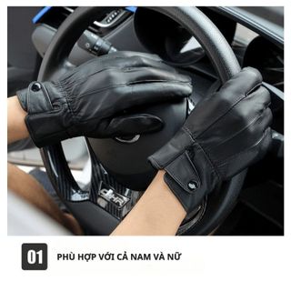 GĂNG TAY DA THẬT BH KIDS CHỐNG NƯỚC, LỬA, CHỐNG NẮNG, CHỐNG GIÓ, ĐI MƯA DÀNH CHO NAM,NỮ, CÓ CẢM ỨNG VÀ LÓT NHUNG CAO CẤP CH170-BH KIDS
