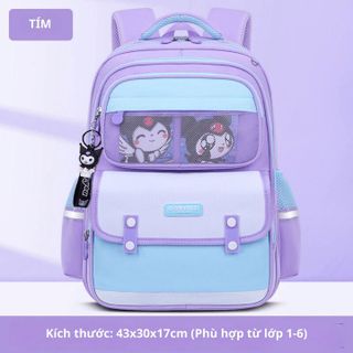 TẶNG KÈM MÓC KHÓA VÀ STICK - BALO BALO CHỐNG GÙ IKUN - KUROMI CHO BÉ TRAI, BÉ GÁI (LỚP 1- LỚP 6) CH154 - BH KIDS