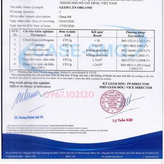 Nguyên liệu giảm cân organic
