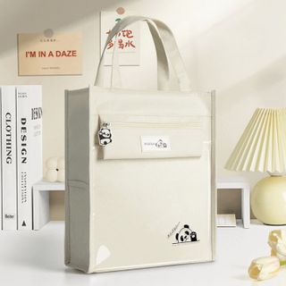 TÚI HỌC THÊM, PHỤ ĐẠO HÌNH GẤU PANDA, VẢI OXFORD CHỐNG NƯỚC, NHIỀU NGĂN, TẶNG KÈM MÓC KHÓA GẤU CH148 - BH KIDS