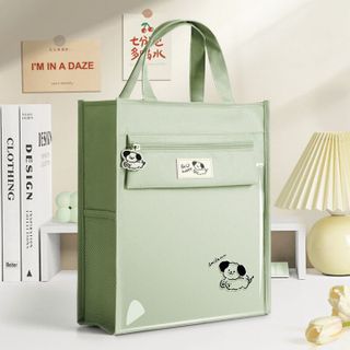 TÚI HỌC THÊM, PHỤ ĐẠO HÌNH GẤU PANDA, VẢI OXFORD CHỐNG NƯỚC, NHIỀU NGĂN, TẶNG KÈM MÓC KHÓA GẤU CH148 - BH KIDS
