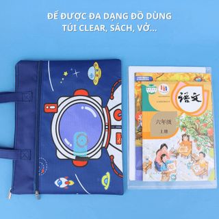 TÚI HỌC THÊM, TÚI HỌC PHỤ ĐẠO CHO BÉ TIỂU HỌC, CẤP 1, CẶP SÁCH VẢI OXFORD CHỐNG THẤM NƯỚC, ĐỂ ĐƯỢC ĐA DẠNG ĐỒ CH145-BH KIDS