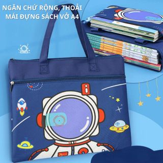 TÚI HỌC THÊM, TÚI HỌC PHỤ ĐẠO CHO BÉ TIỂU HỌC, CẤP 1, CẶP SÁCH VẢI OXFORD CHỐNG THẤM NƯỚC, ĐỂ ĐƯỢC ĐA DẠNG ĐỒ CH145-BH KIDS