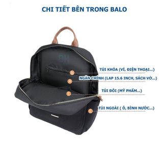 BALO NỮ CÓ QUAI ĐEO VALI, NGĂNG BÍ MẬT, VẢI OXFORD CHỐNG NƯỚC TUYỆT ĐỐI - BH KIDS