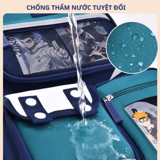 BALO CHỐNG GÙ IKUN - KUROMI CHO BÉ TRAI, BÉ GÁI TỪ LỚP 1- LỚP 6, CHẤT LIỆU POLYESTER CHỐNG THẤM NƯỚC, LỚP LÓT VẢI D600 PHẢN QUANG PHÁT SÁNG BAN ĐÊM - BH KIDS