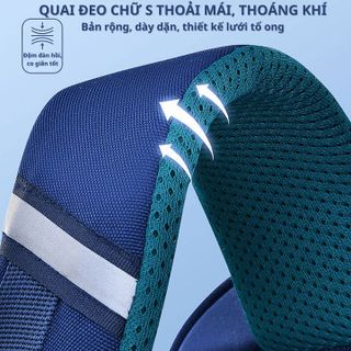 BALO CHỐNG GÙ IKUN - KUROMI CHO BÉ TRAI, BÉ GÁI TỪ LỚP 1- LỚP 6, CHẤT LIỆU POLYESTER CHỐNG THẤM NƯỚC, LỚP LÓT VẢI D600 PHẢN QUANG PHÁT SÁNG BAN ĐÊM - BH KIDS