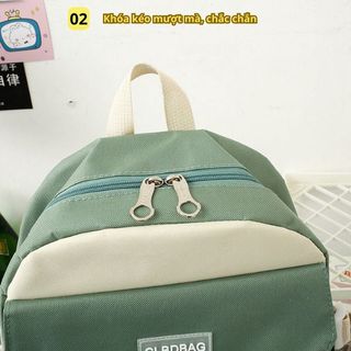 COMBO 4 MÓN (TẶNG KÈM STICK 2D VÀ MICA) BALO NỮ, PHIÊN BẢN HÀN QUỐC, VẢI CANVAS, CHỐNG NƯỚC, CHỐNG SỐC - CH122 -  BH KIDS
