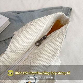 TÚI ĐEO CHÉO, TOTE NHUNG THÊU GẤU BH KIDS, THỜI TRANG, CÁ TÍNH, ĐỰNG VỪA LAPTOP 15.6 INCH, IPAD, A4 CH124 - BH KIDS