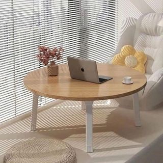 BÀN HỌC TRÒN GẤP GỌN TRANG TRÍ DECOR