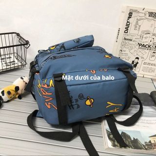 COMBO HỘP BÚT + BALO ĐI HỌC BH KIDS PHONG CÁCH ĐƯỜNG PHỐ JUNIOR HÀN QUỐC, NGĂN CHỨA RỘNG, CHỐNG NƯỚC, CHỐNG SỐC CH109- BH KIDS