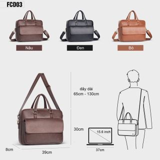 CẶP DA NAM CÔNG SỞ ĐA NĂNG FADODA FCD3 - FADODA