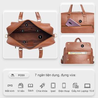 CẶP DA NAM CÔNG SỞ ĐA NĂNG FADODA FCD3 - FADODA