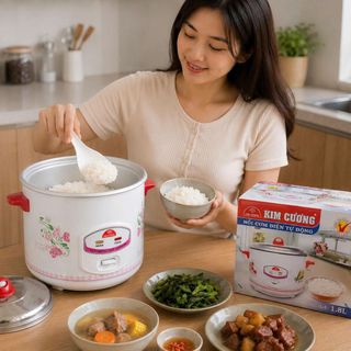 NỒI CƠM ĐIỆN KIM CƯƠNG NẮP RỜI 1,8 Lít (T6)