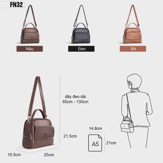 TÚI ĐEO VAI NỮ SIZE LỚN CAO CẤP FN32 - FADODA