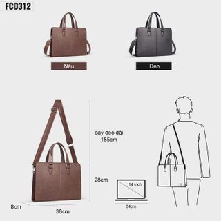 CẶP DA CÔNG SỞ CAO CẤP FADODA FCD312