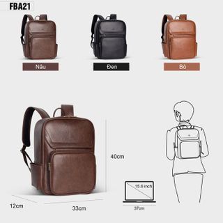 BALO DA CÔNG SỞ UNISEX CỠ LỚN FBA21 - FADODA