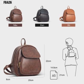 BALO DA NỮ MINI THỜI TRANG FADODA FBA26