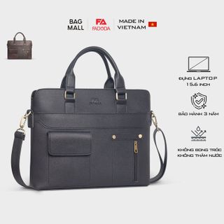 CẶP DA CÔNG SỞ UNISEX NHIỀU NGĂN ĐA NĂNG FADODA FCD308