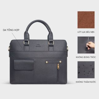 CẶP DA CÔNG SỞ UNISEX NHIỀU NGĂN ĐA NĂNG FADODA FCD308