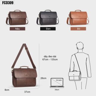 CẶP DA CÔNG SỞ THỜI TRANG FADODA FCD309