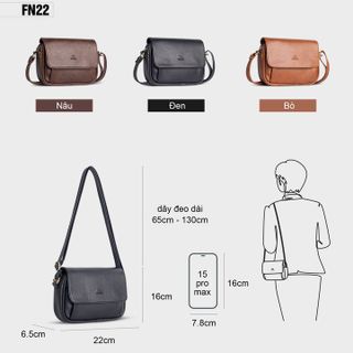 TÚI ĐEO CHÉO DA THỜI TRANG FADODA FN22 NHIỀU MÀU