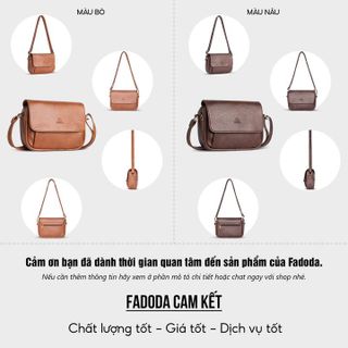 TÚI ĐEO CHÉO DA THỜI TRANG FADODA FN22 NHIỀU MÀU