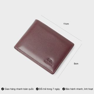 VÍ DA BÒ MINI NHIỀU NGĂN DÁNG NGANG FADODA VN039
