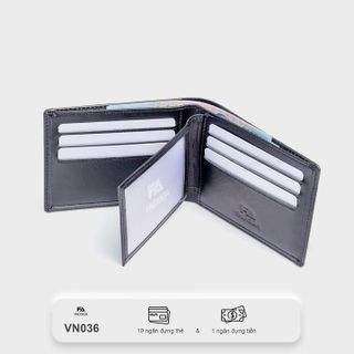 VÍ DA BÒ MINI NHIỀU NGĂN ĐỰNG THẺ FADODA VN036